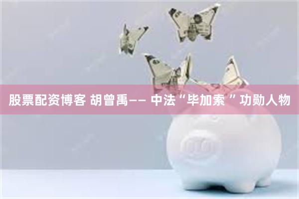 股票配资博客 胡曾禹—— 中法“毕加索 ”功勋人物