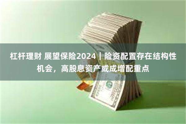 杠杆理财 展望保险2024｜险资配置存在结构性机会，高股息资产或成增配重点